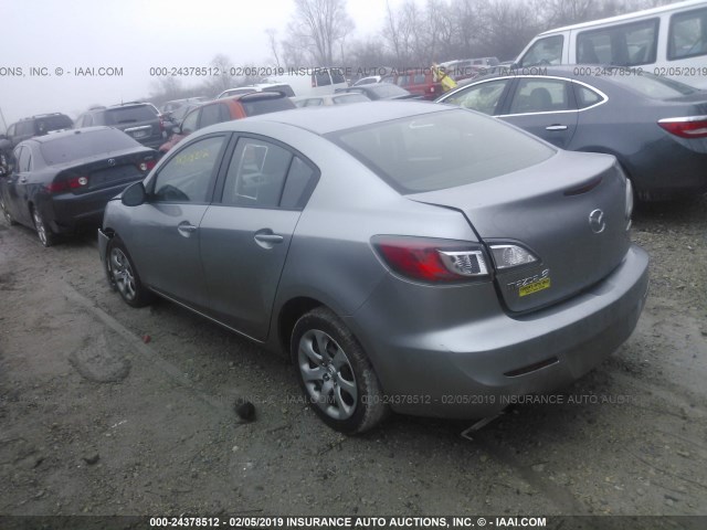 JM1BL1UP5D1771213 - 2013 MAZDA 3 I SILVER photo 3