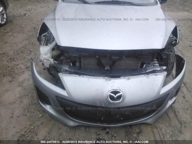 JM1BL1UP5D1771213 - 2013 MAZDA 3 I SILVER photo 6