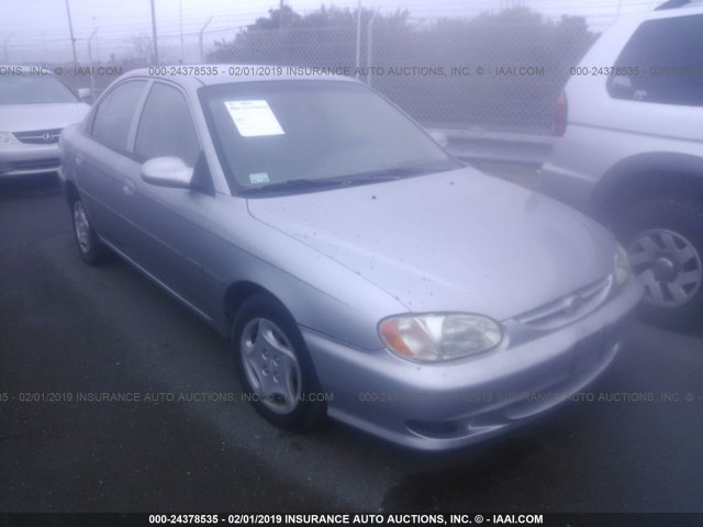 KNAFB121515067257 - 2001 KIA SEPHIA LS SILVER photo 1