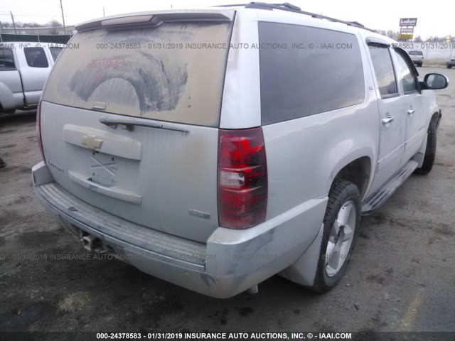 1GNSKKE38BR207243 - 2011 CHEVROLET SUBURBAN K1500 LTZ SILVER photo 4