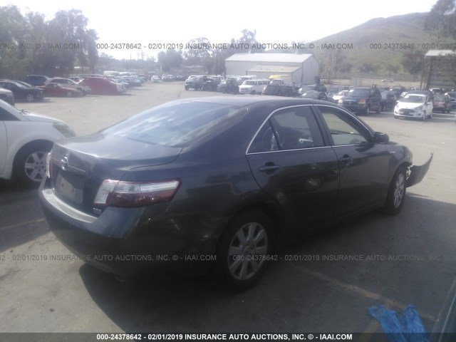 4T1BB46K37U011141 - 2007 TOYOTA CAMRY NEW GENERAT HYBRID GRAY photo 4