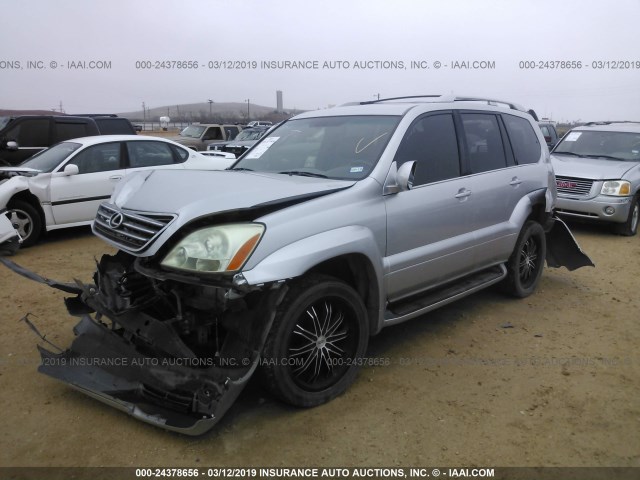 JTJBT20X470140214 - 2007 LEXUS GX 470 SILVER photo 2