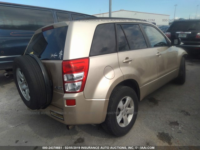 JS3TE944X84103982 - 2008 SUZUKI GRAND VITARA XSPORT BEIGE photo 4