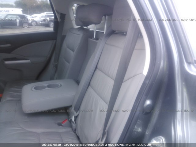 2HKRM4H73DH640314 - 2013 HONDA CR-V EXL GRAY photo 8