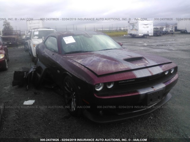 2C3CDZDJ2HH648721 - 2017 DODGE CHALLENGER SRT 392 RED photo 1