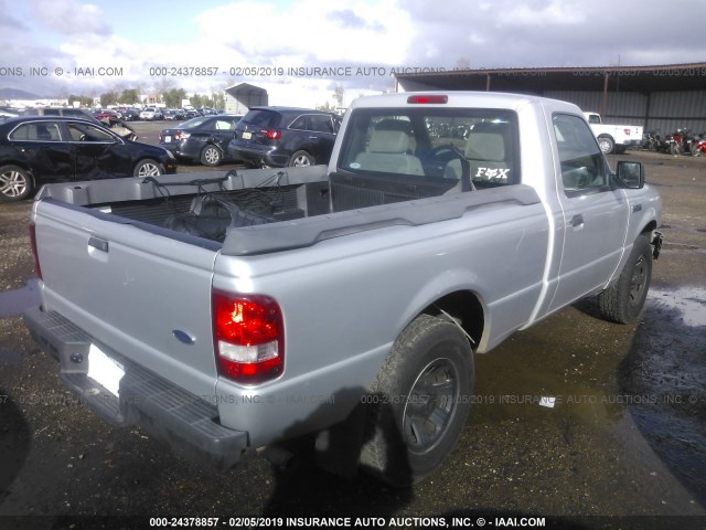 1FTKR1AD9BPA18710 - 2011 FORD RANGER SILVER photo 4