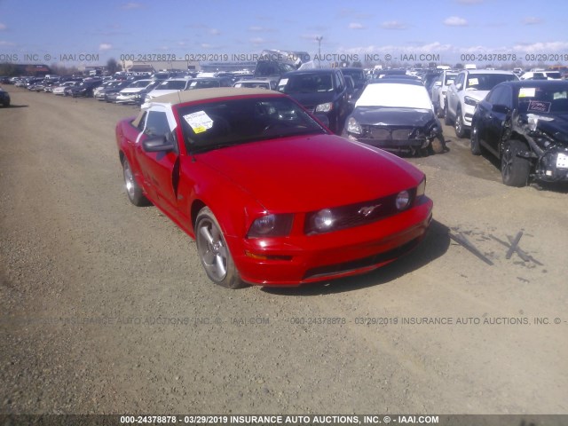 1ZVFT85H075257202 - 2007 FORD MUSTANG GT RED photo 1