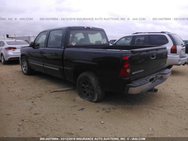 2GCEC13T651127159 - 2005 CHEVROLET SILVERADO C1500 BLACK photo 3