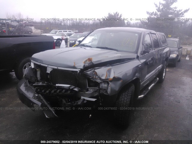 1D7RW3GP3BS709691 - 2011 DODGE DAKOTA SLT GRAY photo 2