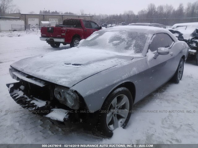 2C3CDZAG0FH720795 - 2015 DODGE CHALLENGER SXT GRAY photo 2