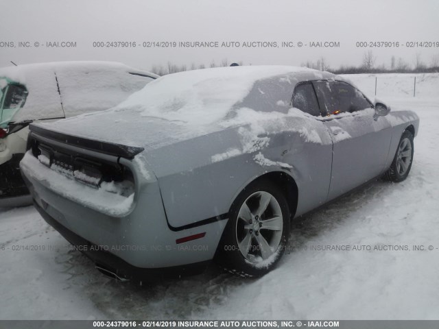 2C3CDZAG0FH720795 - 2015 DODGE CHALLENGER SXT GRAY photo 4