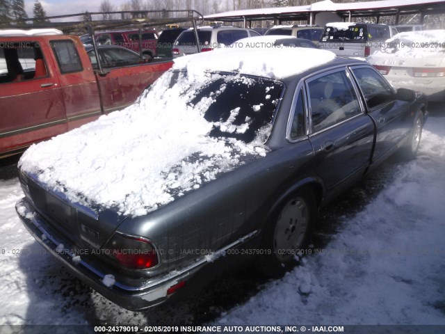 SAJHX1742SC727771 - 1995 JAGUAR XJ6 BLUE photo 4