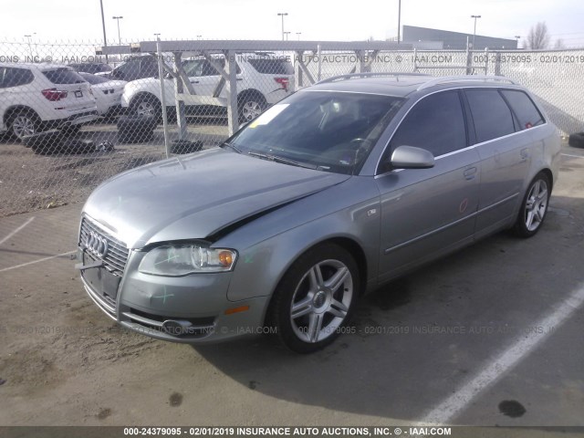 WAUKF78E45A540319 - 2005 AUDI A4 2.0T AVANT QUATTRO GRAY photo 2