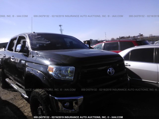 5TFAW5F19EX343839 - 2014 TOYOTA TUNDRA CREWMAX PLATINUM BLACK photo 1