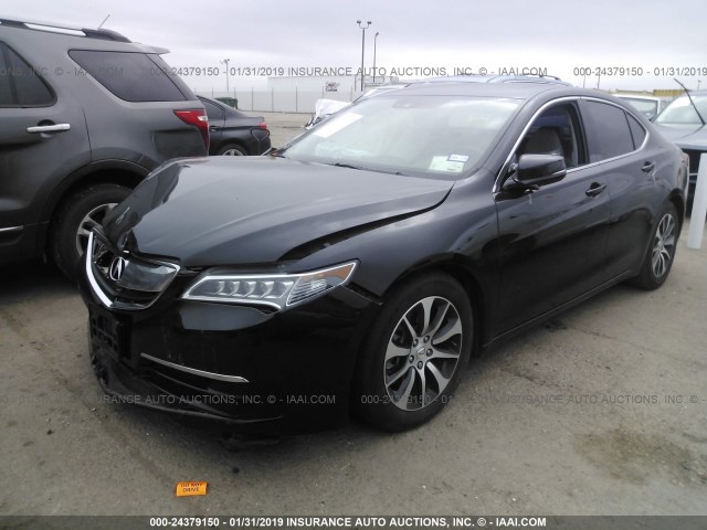 19UUB1F5XFA021799 - 2015 ACURA TLX TECH BLACK photo 2