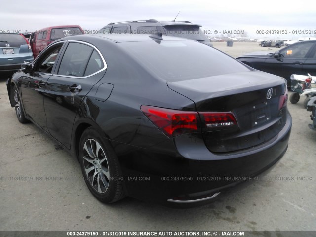 19UUB1F5XFA021799 - 2015 ACURA TLX TECH BLACK photo 3