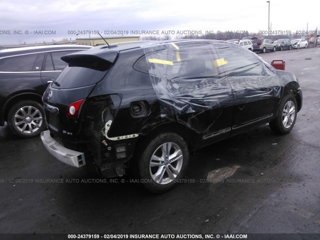 JN8AS5MV7CW352743 - 2012 NISSAN ROGUE S/SV BLACK photo 4