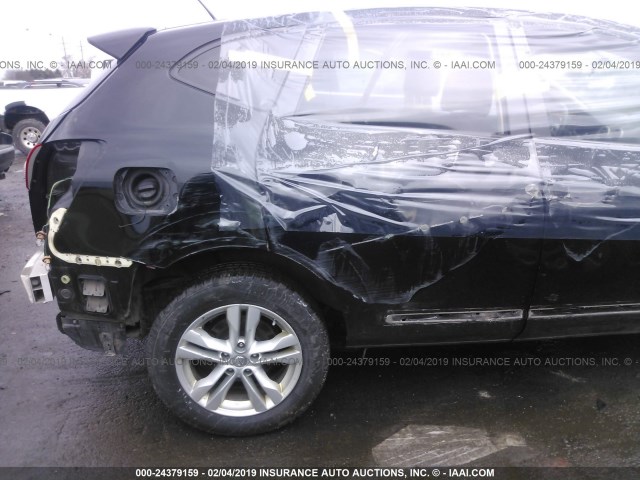 JN8AS5MV7CW352743 - 2012 NISSAN ROGUE S/SV BLACK photo 6