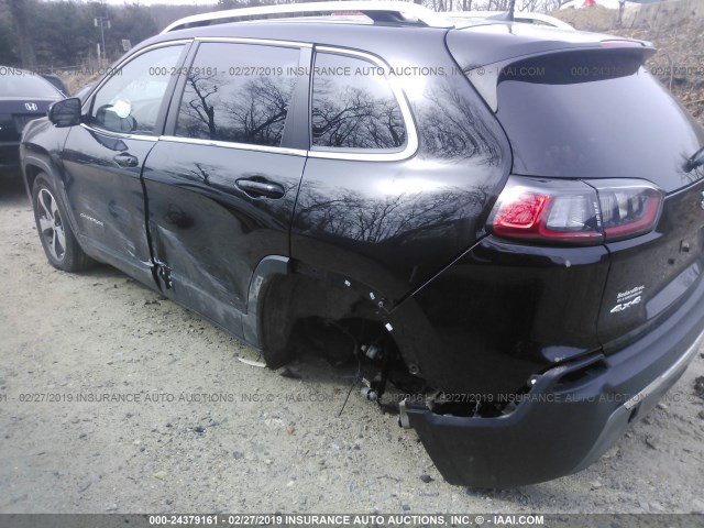 1C4PJMDX7KD245996 - 2019 JEEP CHEROKEE LIMITED BLACK photo 6