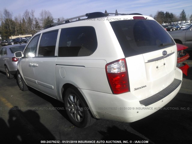 KNDMB233166085918 - 2006 KIA SEDONA EX/LX WHITE photo 3