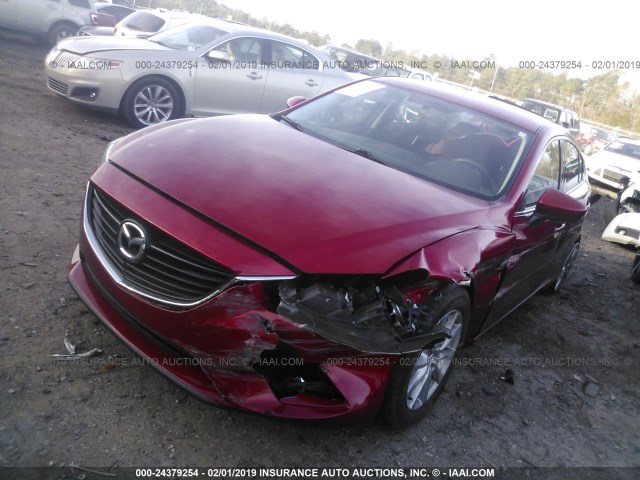 JM1GJ1U63E1143588 - 2014 MAZDA 6 SPORT RED photo 2