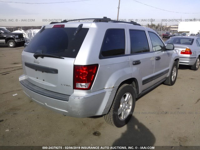 1J4GR48K05C600776 - 2005 JEEP GRAND CHEROKEE LAREDO/COLUMBIA/FREEDOM 银色 照片 4