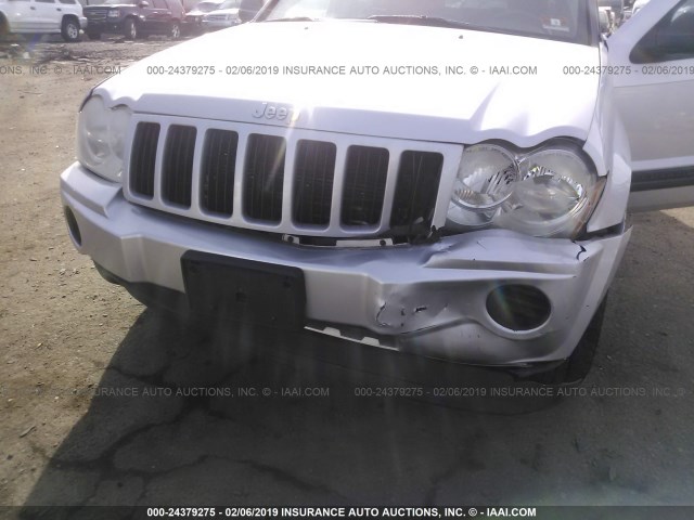 1J4GR48K05C600776 - 2005 JEEP GRAND CHEROKEE LAREDO/COLUMBIA/FREEDOM 银色 照片 6