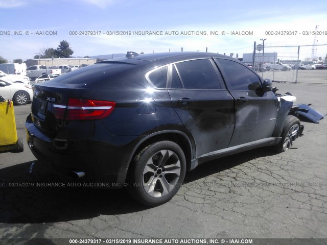 5UXFG2C5XE0K41157 - 2014 BMW X6 XDRIVE35I BLACK photo 4