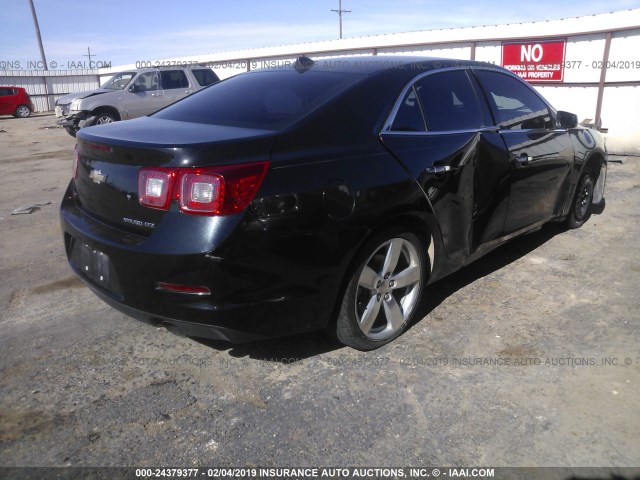 1G11J5SXXEF182215 - 2014 CHEVROLET MALIBU LTZ BLACK photo 4