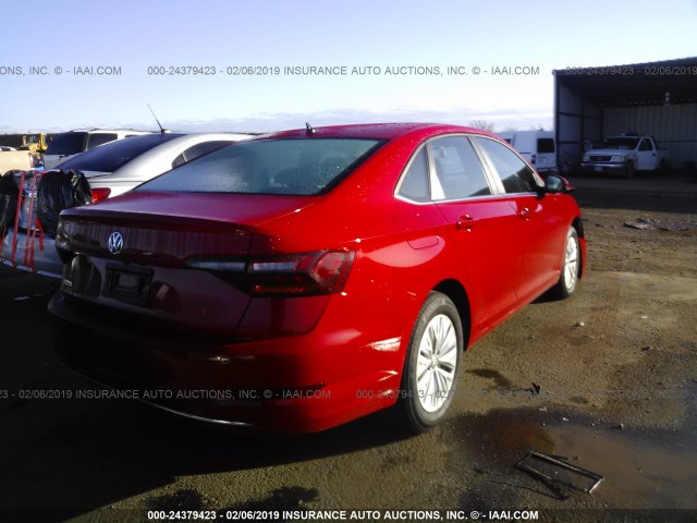 3VWC57BU5KM004839 - 2019 VOLKSWAGEN JETTA S/SE/R-LINE RED photo 4