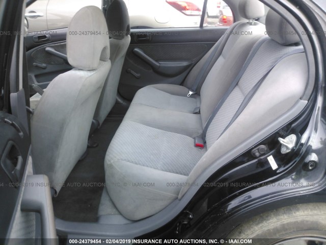 2HGES16345H574838 - 2005 HONDA CIVIC DX VP BLACK photo 8