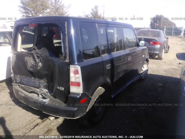 JTLKT324750176993 - 2005 TOYOTA SCION XB BLACK photo 4