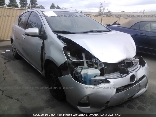 JTDKDTB38E1563143 - 2014 TOYOTA PRIUS C SILVER photo 1