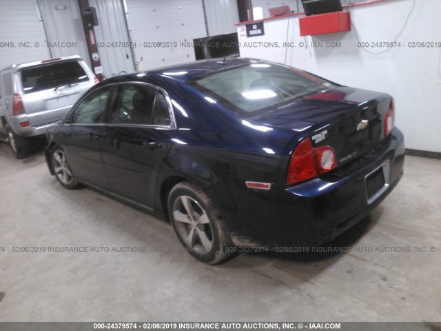 1G1ZC5E13BF203504 - 2011 CHEVROLET MALIBU 1LT ლურჯი ფოტო 3