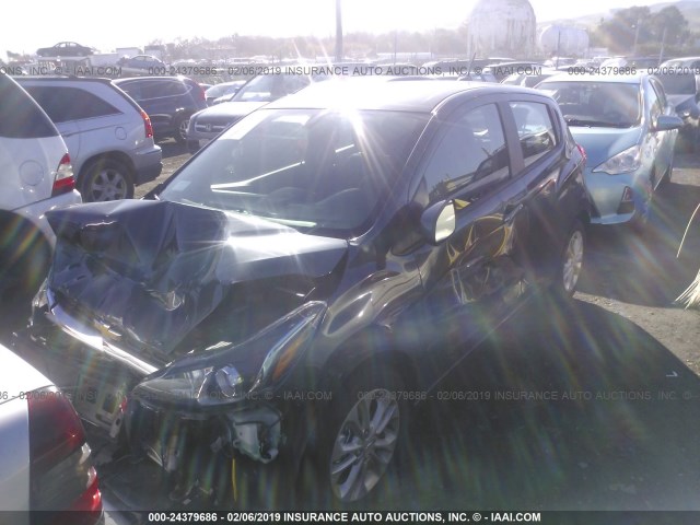 KL8CD6SA8KC701261 - 2019 CHEVROLET SPARK 1LT GRAY photo 2