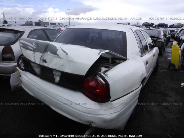 2FAHP71V18X124797 - 2008 FORD CROWN VICTORIA POLICE INTERCEPTOR WHITE photo 4