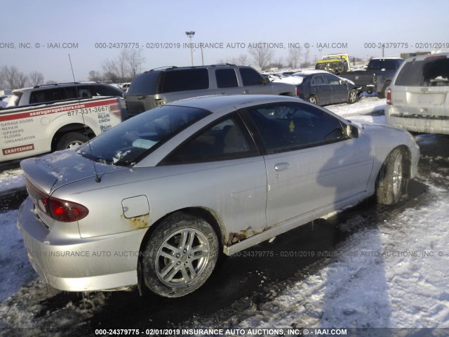 1G1JH12F237174936 - 2003 CHEVROLET CAVALIER LS SPORT SILVER photo 4