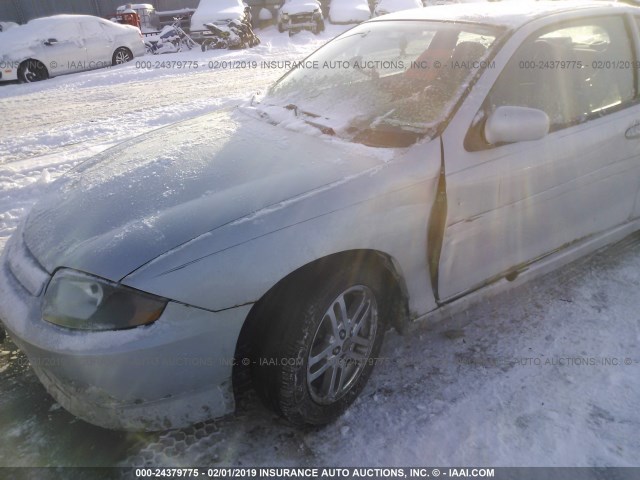 1G1JH12F237174936 - 2003 CHEVROLET CAVALIER LS SPORT SILVER photo 6