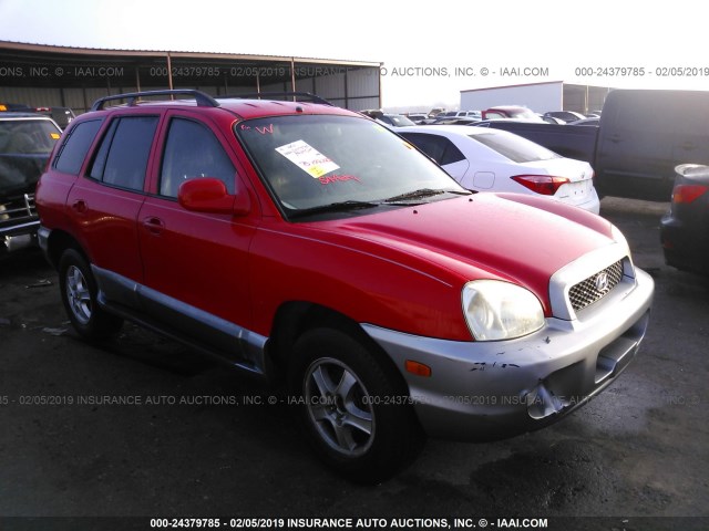 KM8SC13DX3U533020 - 2003 HYUNDAI SANTA FE GLS/LX RED photo 1