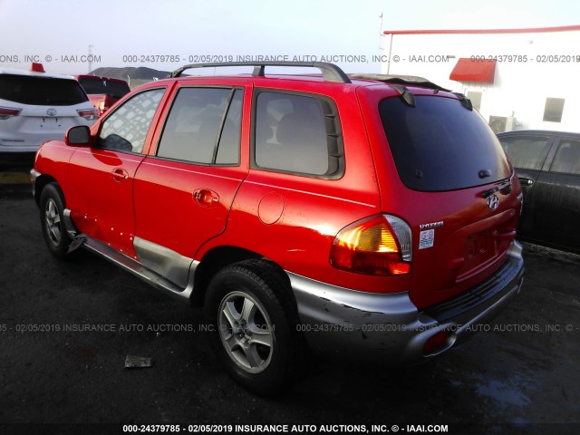 KM8SC13DX3U533020 - 2003 HYUNDAI SANTA FE GLS/LX RED photo 3