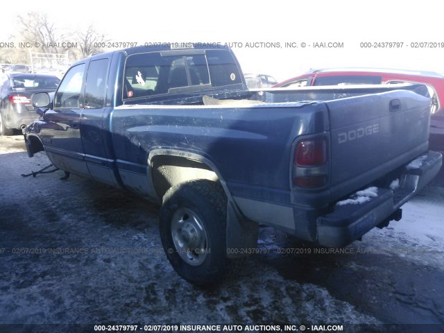 3B7KF23651G757847 - 2001 DODGE RAM 2500 BLUE photo 3