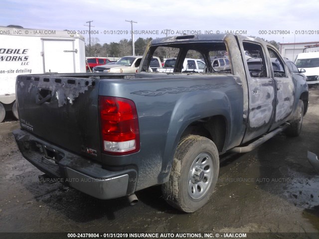 3GTP1UEA0BG119041 - 2011 GMC SIERRA C1500 SL BLUE photo 4