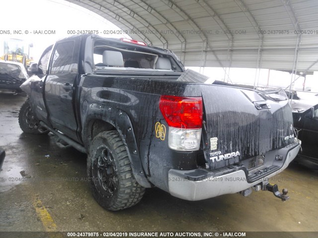 5TFDW5F16CX251498 - 2012 TOYOTA TUNDRA CREWMAX SR5 BLACK photo 3