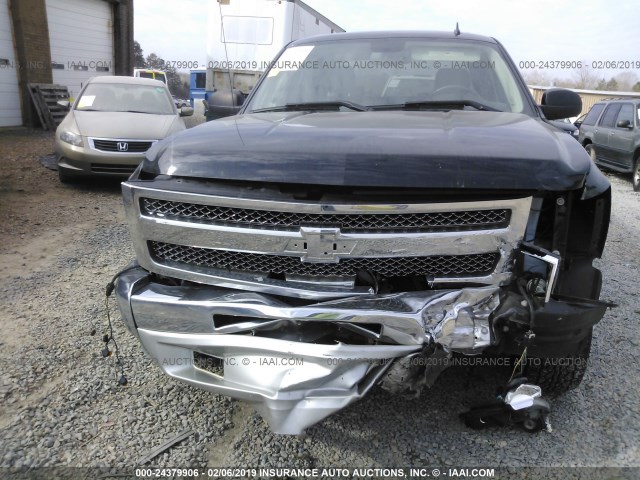 3GCPKSE74DG142864 - 2013 CHEVROLET SILVERADO K1500 LT BLACK photo 6