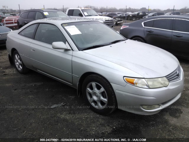 2T1CF28P02C595563 - 2002 TOYOTA CAMRY SOLARA SE/SLE SILVER photo 1