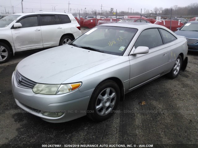 2T1CF28P02C595563 - 2002 TOYOTA CAMRY SOLARA SE/SLE SILVER photo 2