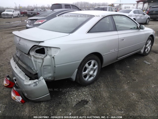 2T1CF28P02C595563 - 2002 TOYOTA CAMRY SOLARA SE/SLE SILVER photo 4