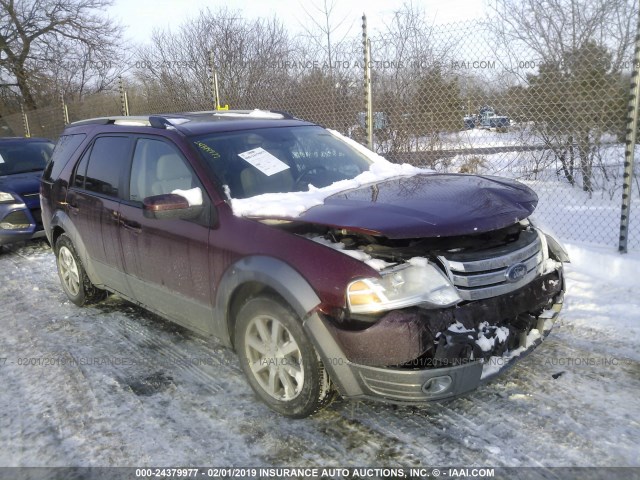 1FMDK05W48GA02180 - 2008 FORD TAURUS X SEL RED photo 1