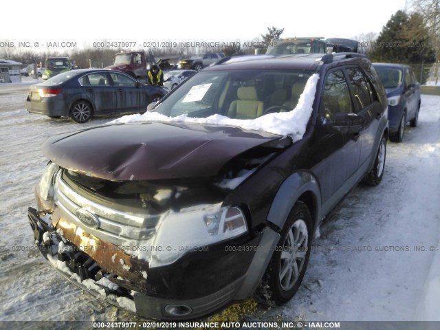 1FMDK05W48GA02180 - 2008 FORD TAURUS X SEL RED photo 2