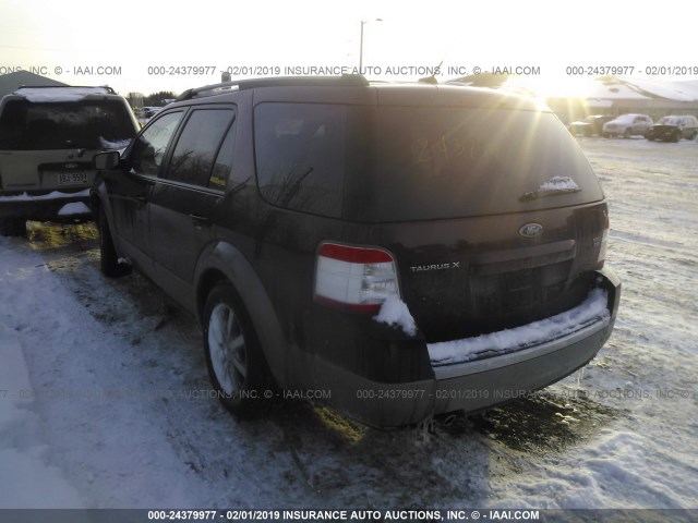 1FMDK05W48GA02180 - 2008 FORD TAURUS X SEL RED photo 3